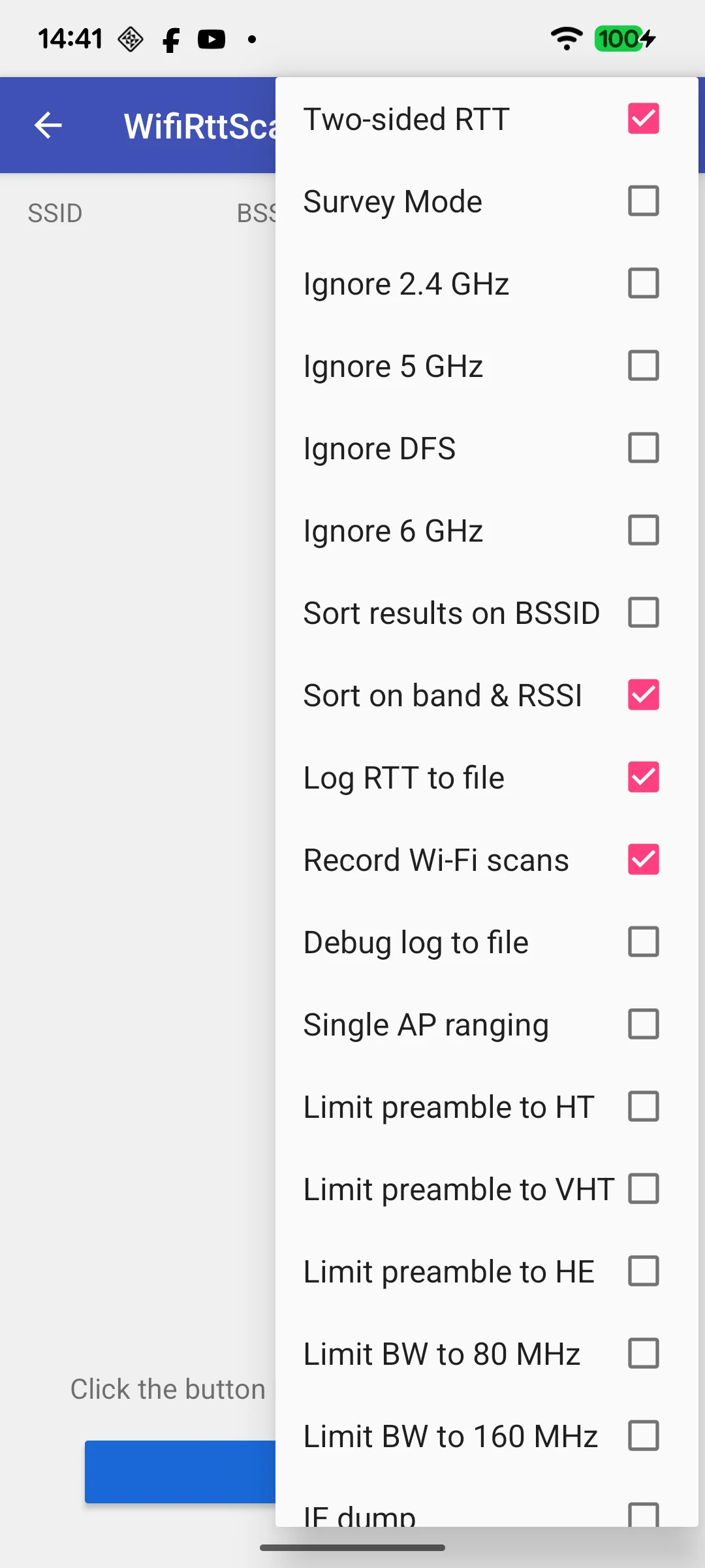WifiRttScanX screenshot